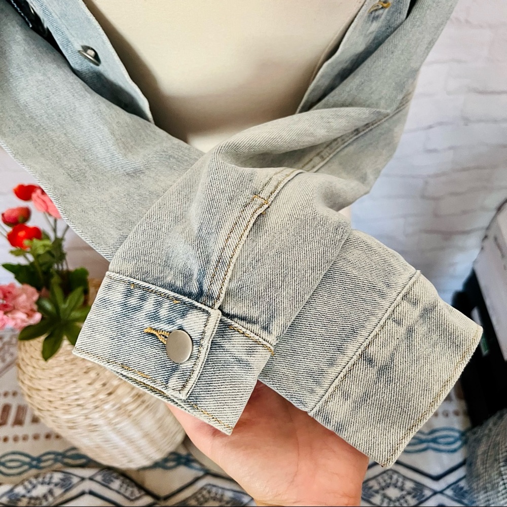 Chain Back Denim Jacket - image 6